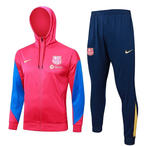 Barcelona training track suit pullover: (pink)